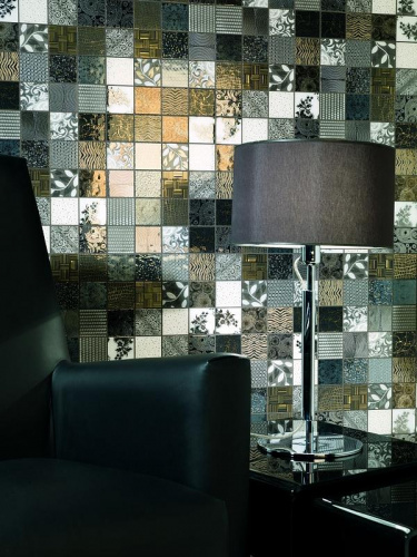 Мозаика Dune Ceramica Mosaico Tiffany Black 28,1х28,1